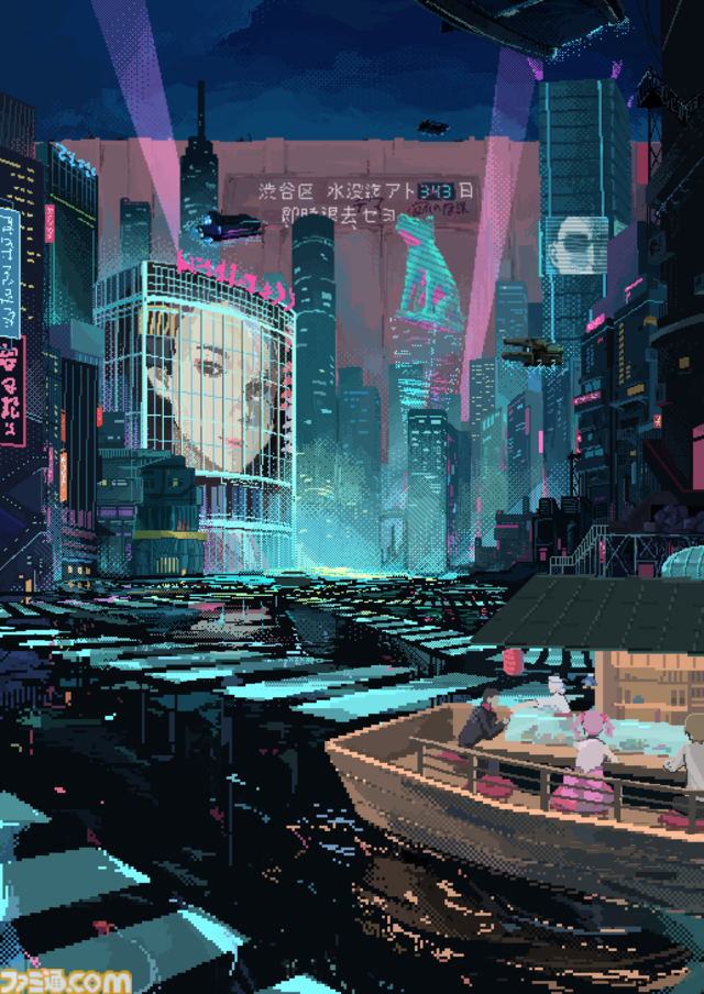 『SHIBUYA SUSHI MASTER』海面上昇で水没寸前の未来都市・渋谷にて、はぐれ者たちのため寿司を振る舞うサイバーパンク寿司職人アドベンチャー