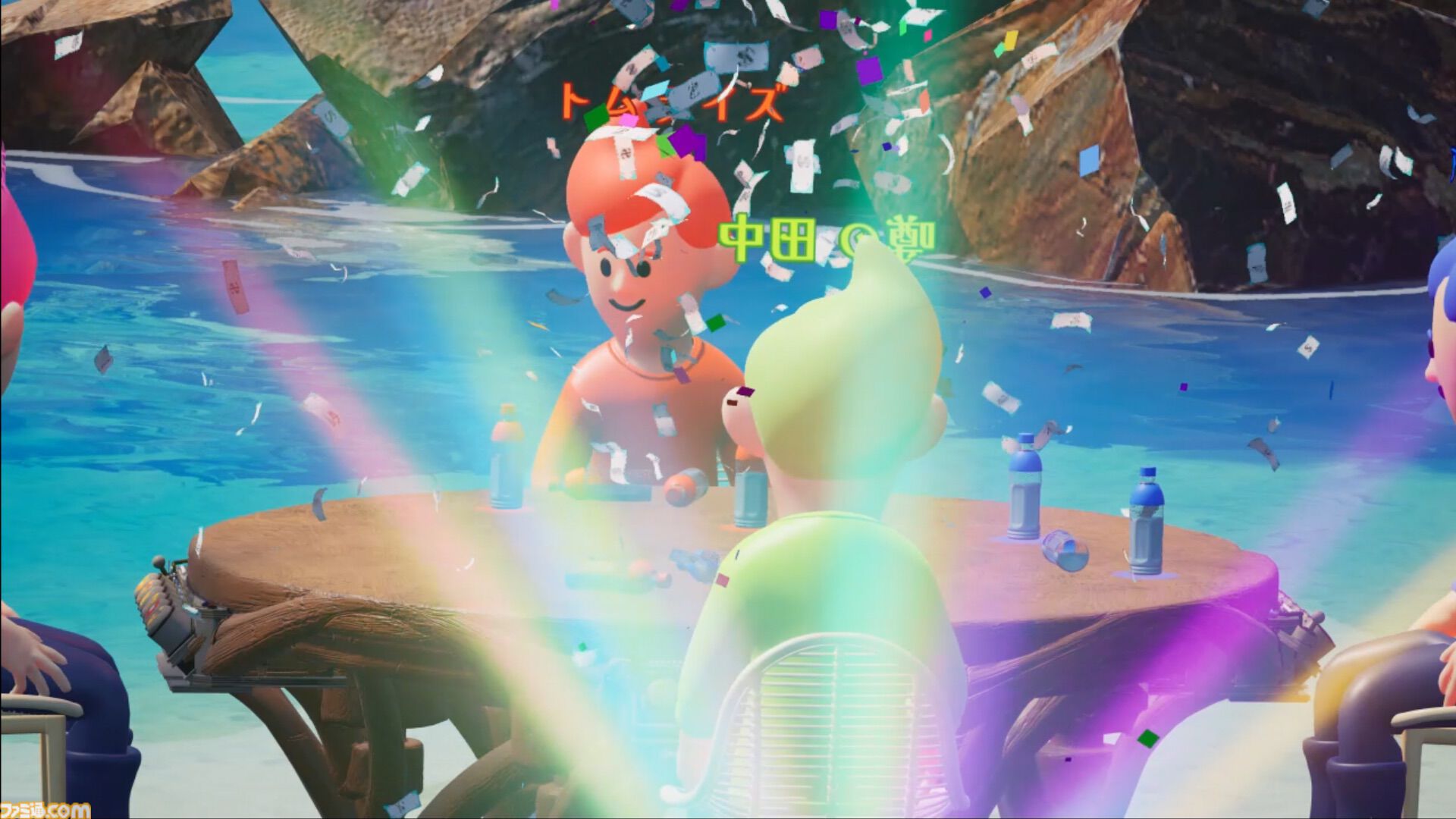 『俺たちのボトルフリップ : Flip or Fade』最大4人で“命がけボトルフリップ配信”に挑め。稼げなければ消滅が待つパーティーゲームが12月17日配信