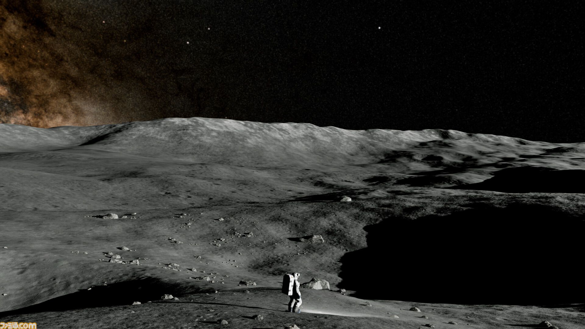 『REAL MOON』JAXAとの共同研究で開発された“リアル月面シミュレーション”が無料で配信。UE5で再現された月面を思いのままに探索できる