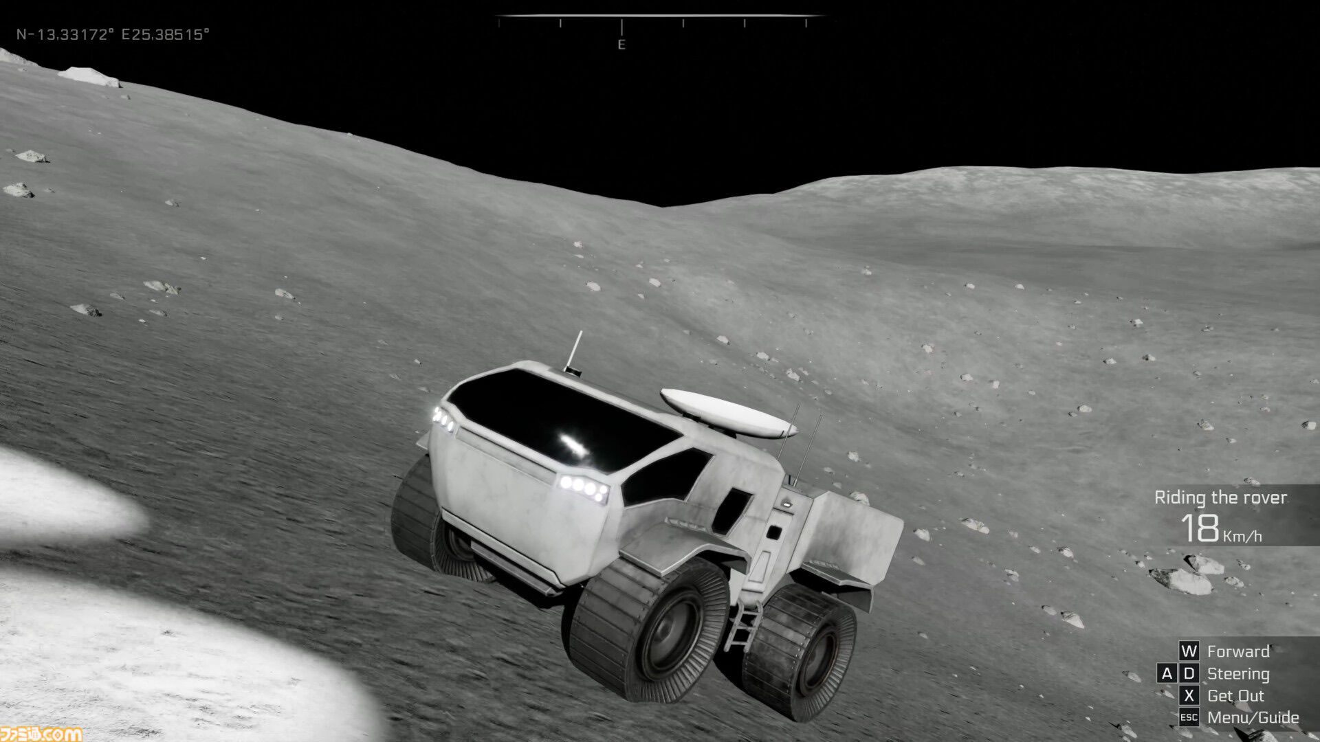 『REAL MOON』JAXAとの共同研究で開発された“リアル月面シミュレーション”が無料で配信。UE5で再現された月面を思いのままに探索できる