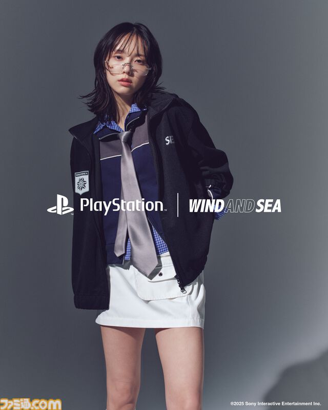 プレイステーションとWIND AND SEAが初コラボしたスウェットなどが12月20日より発売。『サイレントヒルf』の実況配信でも話題の加藤小夏がモデルとして登場