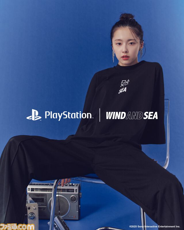 プレイステーションとWIND AND SEAが初コラボしたスウェットなどが12月20日より発売。『サイレントヒルf』の実況配信でも話題の加藤小夏がモデルとして登場