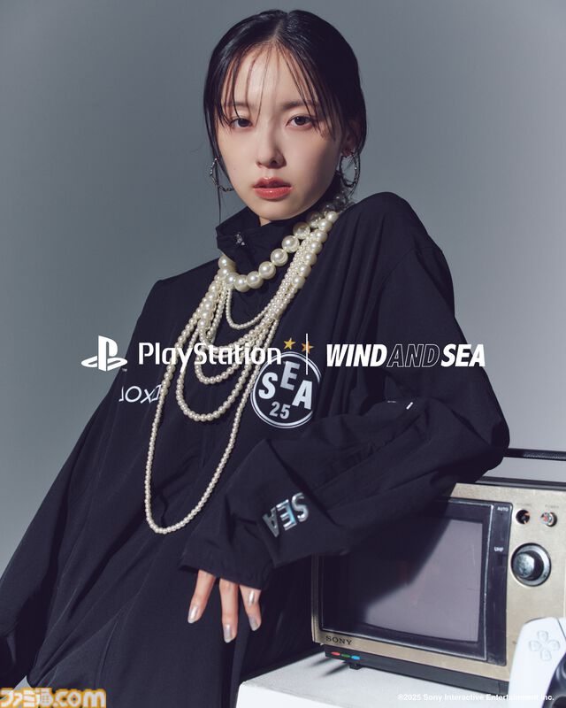プレイステーションとWIND AND SEAが初コラボしたスウェットなどが12月20日より発売。『サイレントヒルf』の実況配信でも話題の加藤小夏がモデルとして登場