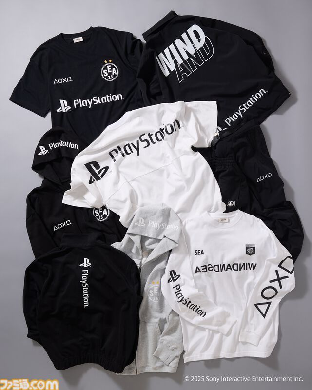 プレイステーションとWIND AND SEAが初コラボしたスウェットなどが12月20日より発売。『サイレントヒルf』の実況配信でも話題の加藤小夏がモデルとして登場