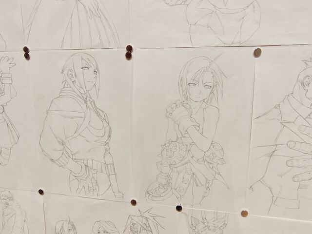 大カプコン展で『ストリートファイター』『ロックマンX』『ヴァンパイア』などの手描き資料を新展示。残されたメモ書きも味わい深い作品記録