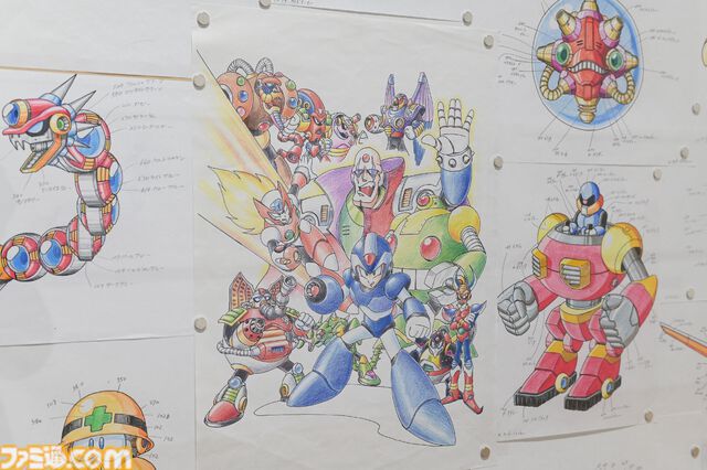 大カプコン展で『ストリートファイター』『ロックマンX』『ヴァンパイア』などの手描き資料を新展示。残されたメモ書きも味わい深い作品記録