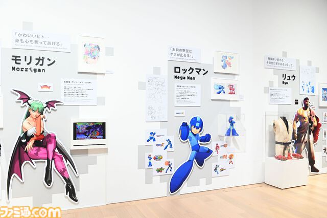 大カプコン展で『ストリートファイター』『ロックマンX』『ヴァンパイア』などの手描き資料を新展示。残されたメモ書きも味わい深い作品記録
