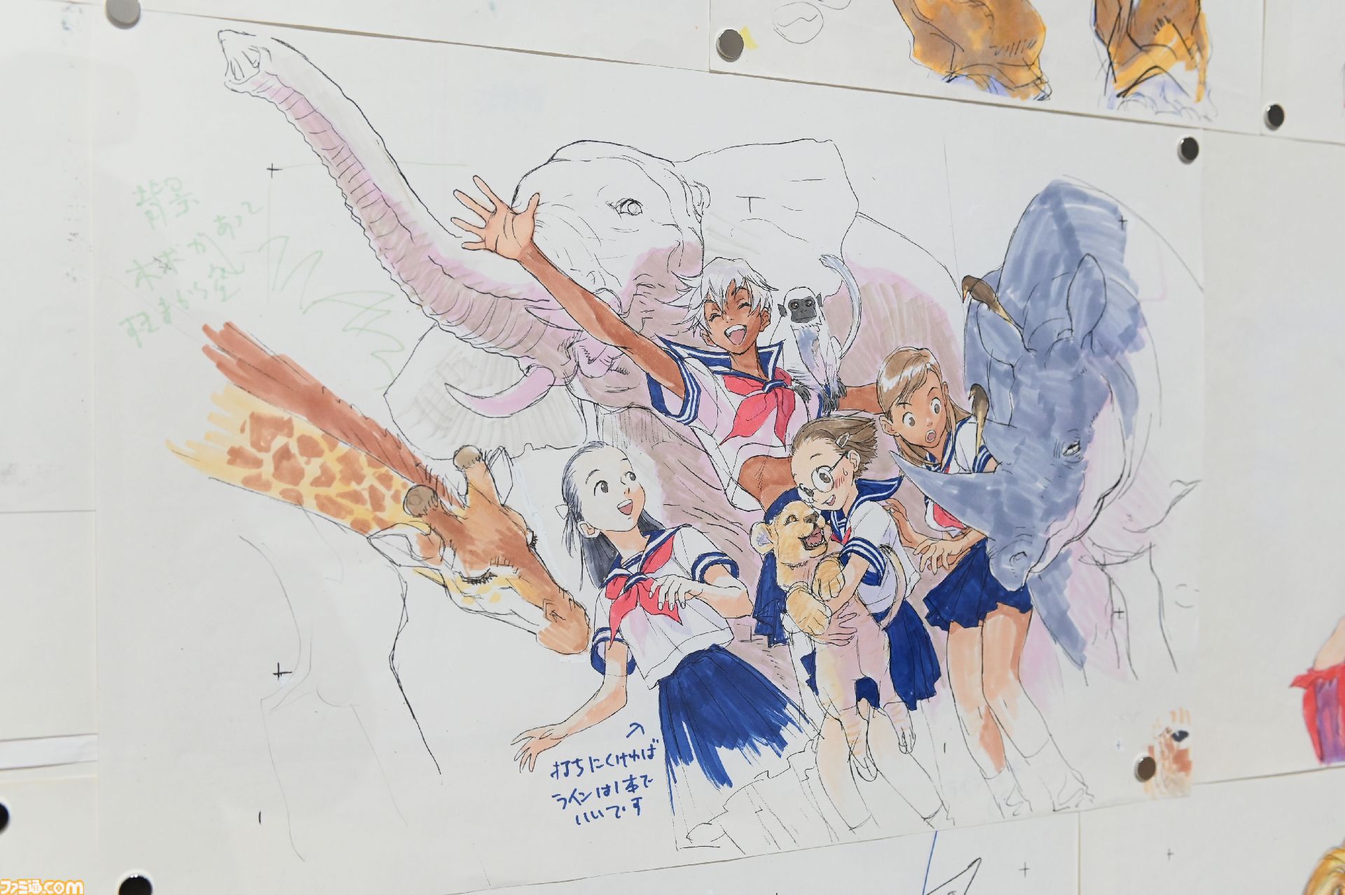 大カプコン展で『ストリートファイター』『ロックマンX』『ヴァンパイア』などの手描き資料を新展示。残されたメモ書きも味わい深い作品記録