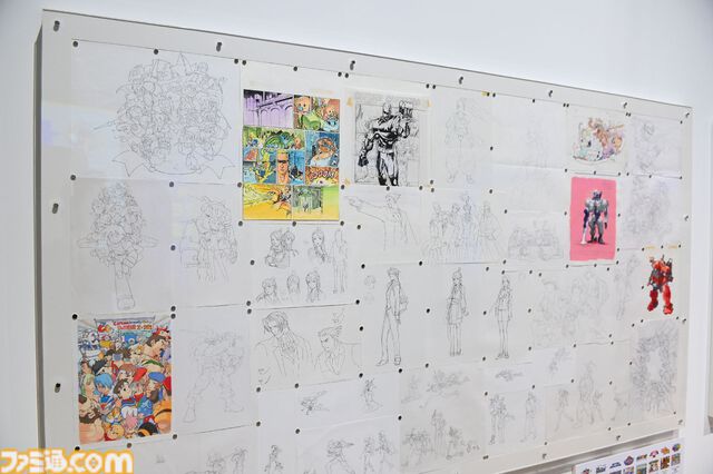 大カプコン展で『ストリートファイター』『ロックマンX』『ヴァンパイア』などの手描き資料を新展示。残されたメモ書きも味わい深い作品記録
