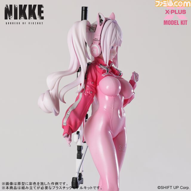 『NIKKE』未塗装でも美しく仕上げられるアリスのプラモデルが12月19日より予約開始。笑顔や驚き顔などの3種類の表情パーツが付属。2026年4月発売