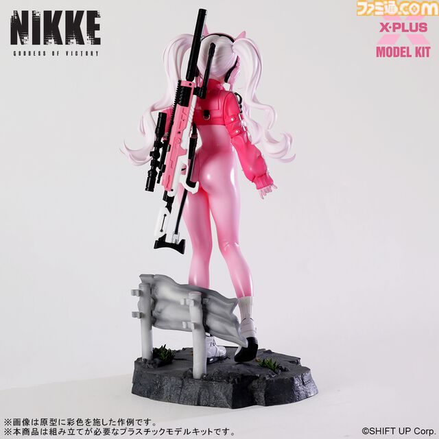 『NIKKE』未塗装でも美しく仕上げられるアリスのプラモデルが12月19日より予約開始。笑顔や驚き顔などの3種類の表情パーツが付属。2026年4月発売