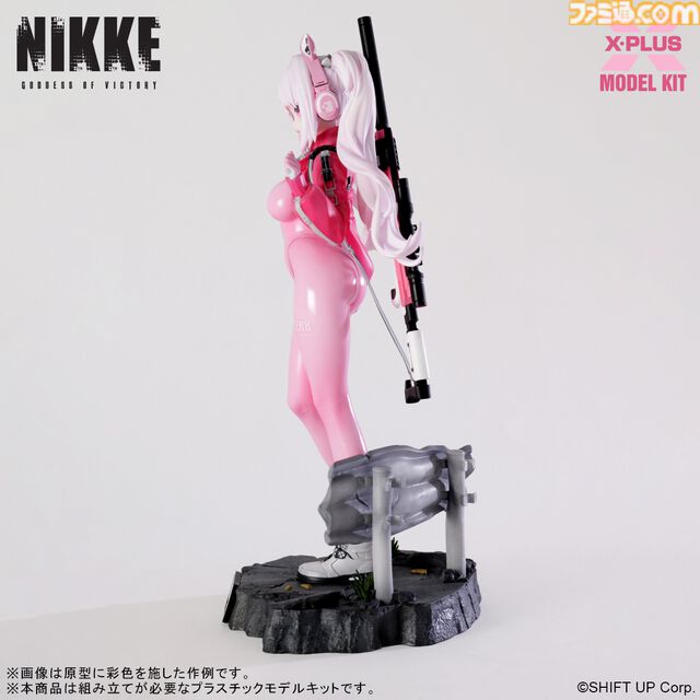 『NIKKE』未塗装でも美しく仕上げられるアリスのプラモデルが12月19日より予約開始。笑顔や驚き顔などの3種類の表情パーツが付属。2026年4月発売