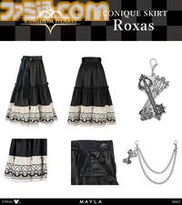 『キングダムハーツ』ソラ、リク、ロクサス、アクセルをモチーフとしたスカートの予約販売スタート。キーブレード型チャームは取り外してアクセにも