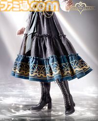 『キングダムハーツ』ソラ、リク、ロクサス、アクセルをモチーフとしたスカートの予約販売スタート。キーブレード型チャームは取り外してアクセにも