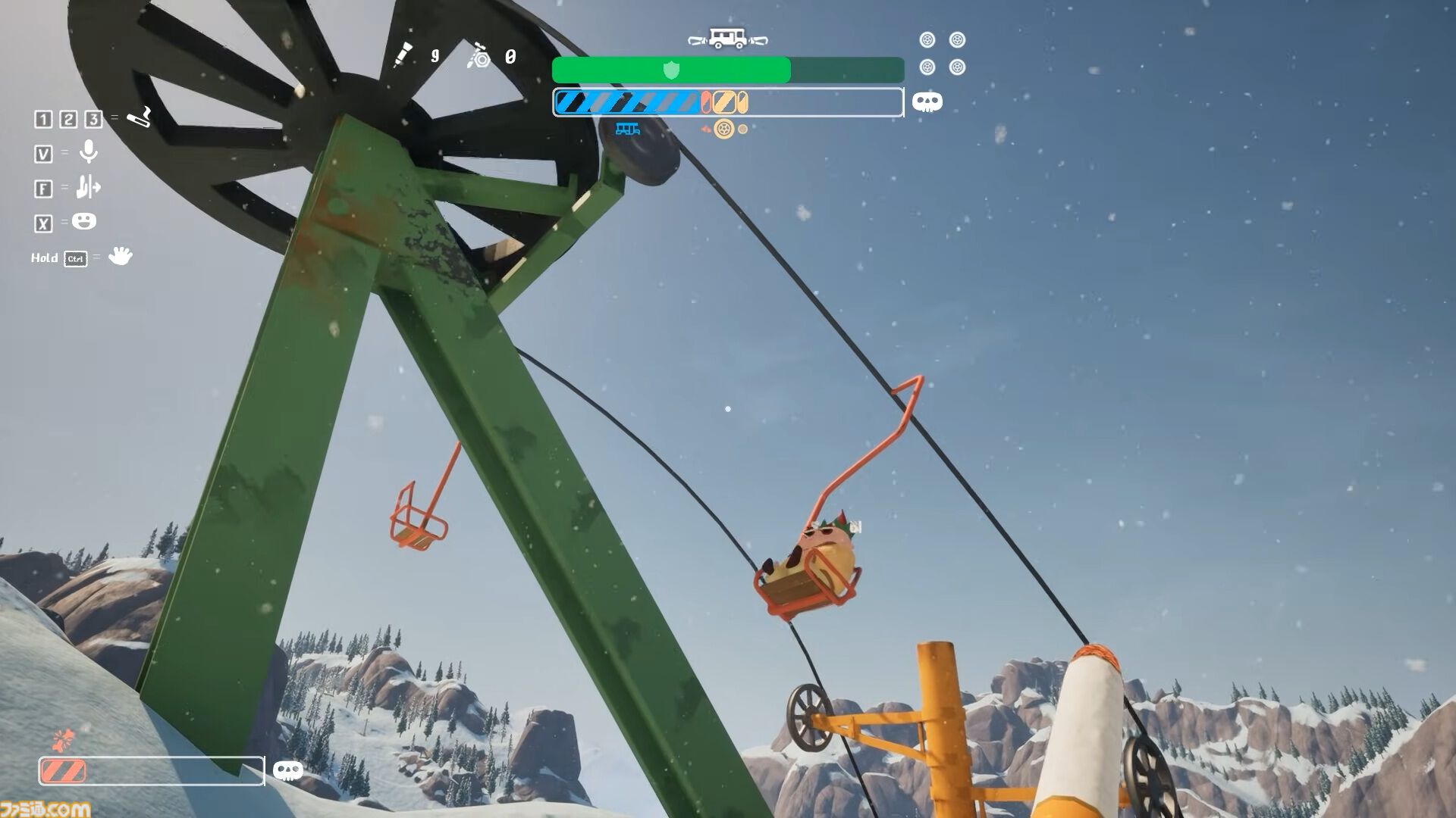 『RV There Yet?』日本語に対応。雪山の新マップが追加される大型アップデートが配信。おじさんたちは雪山ではウォッカをたしなむ