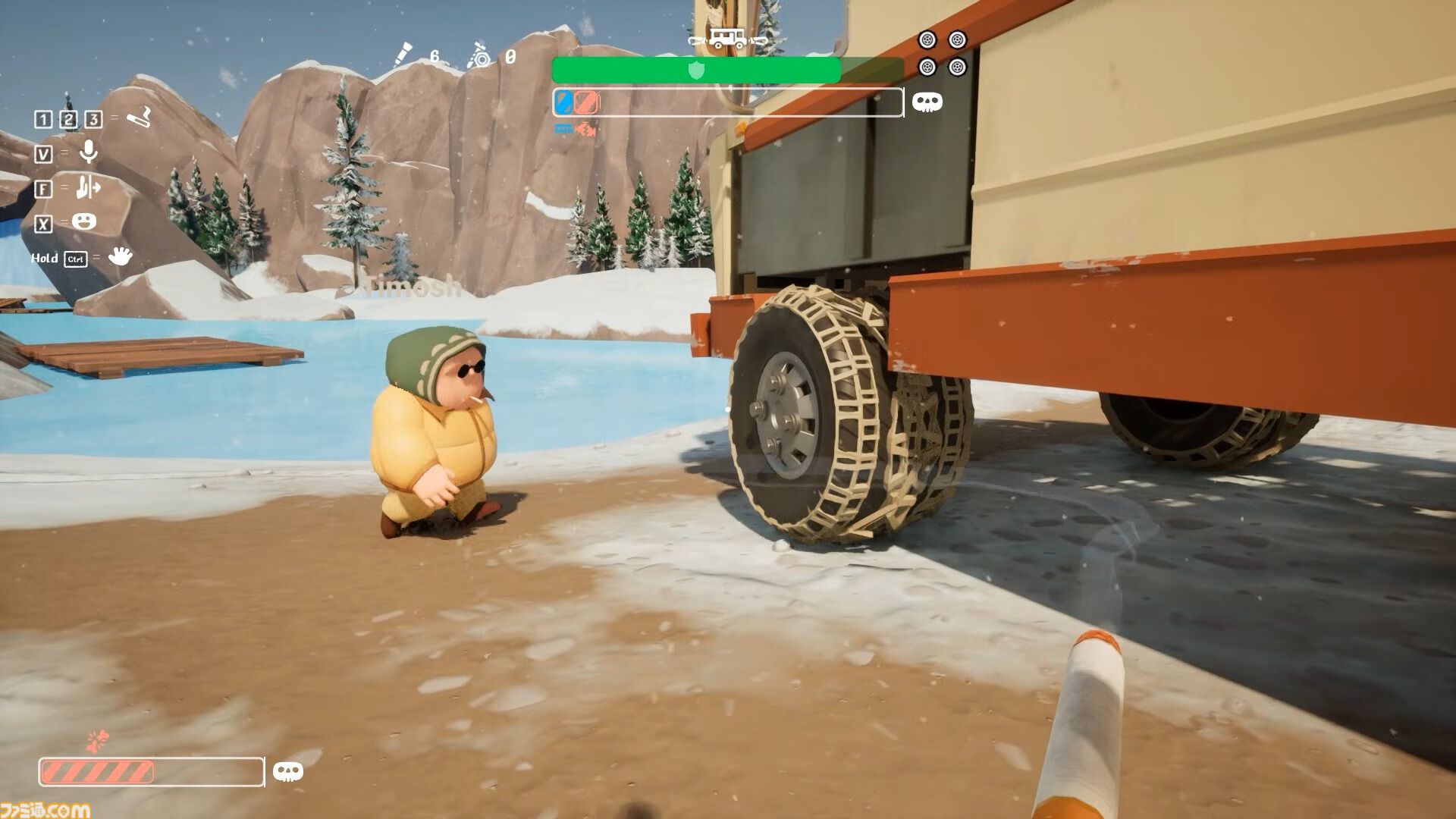 『RV There Yet?』日本語に対応。雪山の新マップが追加される大型アップデートが配信。おじさんたちは雪山ではウォッカをたしなむ
