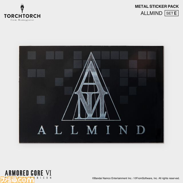 『アーマード・コア6』TORCH TORCHとのコラボメタルステッカーが発売。色味や質感にもこだわりぬいたエンブレム36種が登場