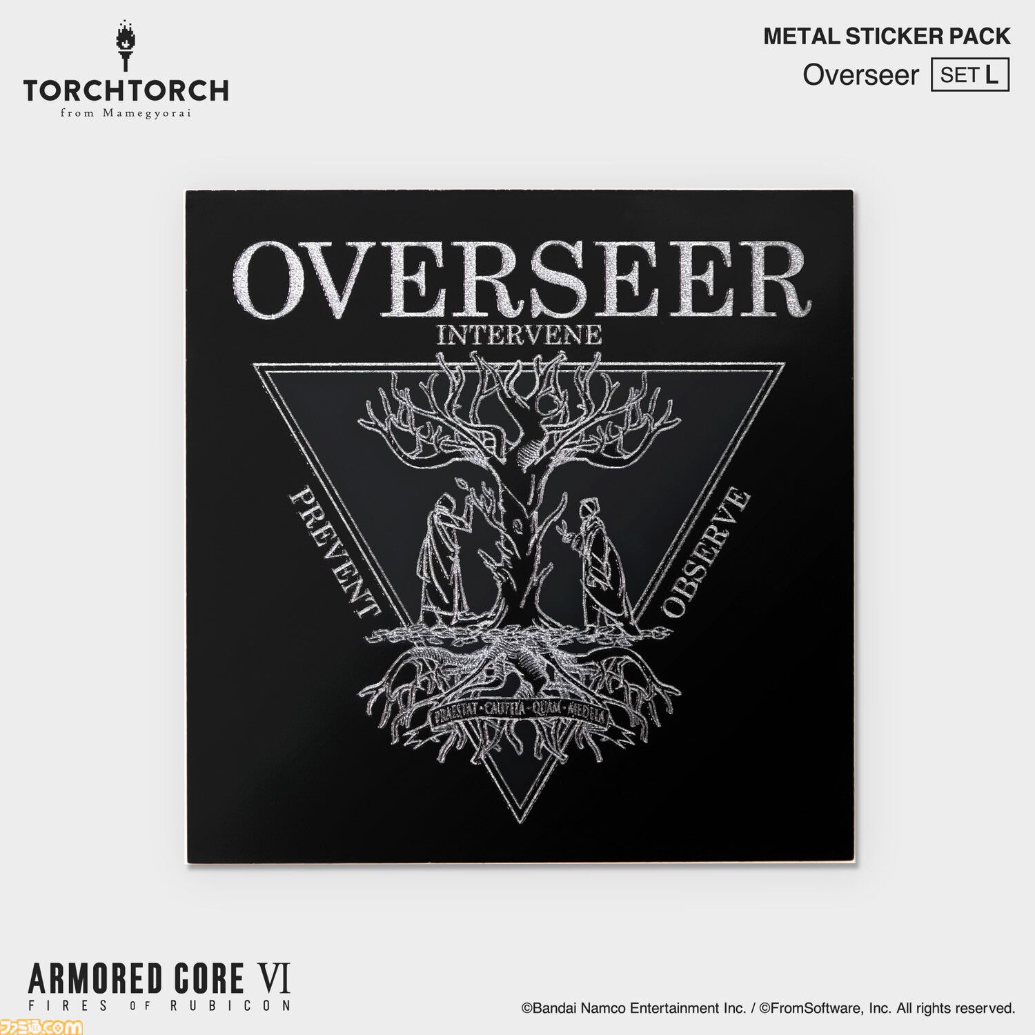 『アーマード・コア6』TORCH TORCHとのコラボメタルステッカーが発売。色味や質感にもこだわりぬいたエンブレム36種が登場