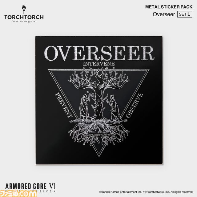『アーマード・コア6』TORCH TORCHとのコラボメタルステッカーが発売。色味や質感にもこだわりぬいたエンブレム36種が登場