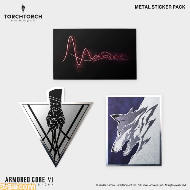 『アーマード・コア6』TORCH TORCHとのコラボメタルステッカーが発売。色味や質感にもこだわりぬいたエンブレム36種が登場
