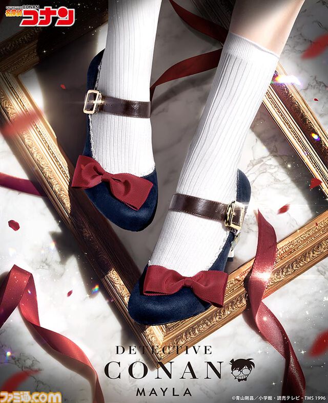 『名探偵コナン』怪盗キッドと江戸川コナンがモチーフのパンプス2種が登場。マントや蝶ネクタイを落とし込んだ遊び心溢れるデザイン【12月23日11時発売】