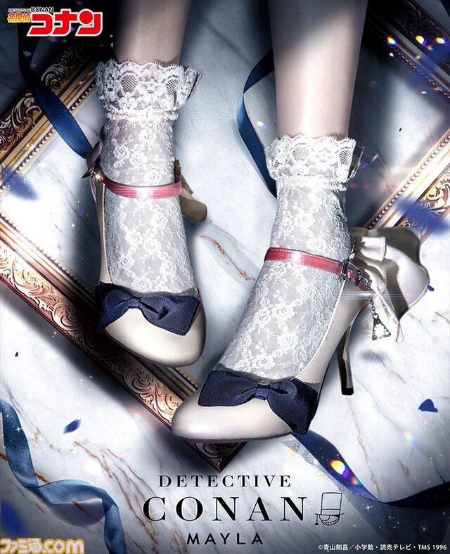 『名探偵コナン』怪盗キッドと江戸川コナンがモチーフのパンプス2種が登場。マントや蝶ネクタイを落とし込んだ遊び心溢れるデザイン【12月23日11時発売】