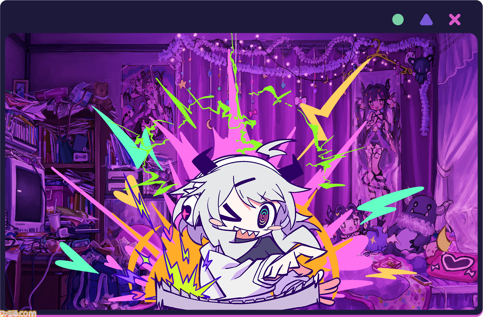 『ゆんゆん電波シンドローム』が発表。”音楽ゲーム”×”怪文書”がテーマのリズムアドベンチャーゲーム。人気電波ソングを多数収録