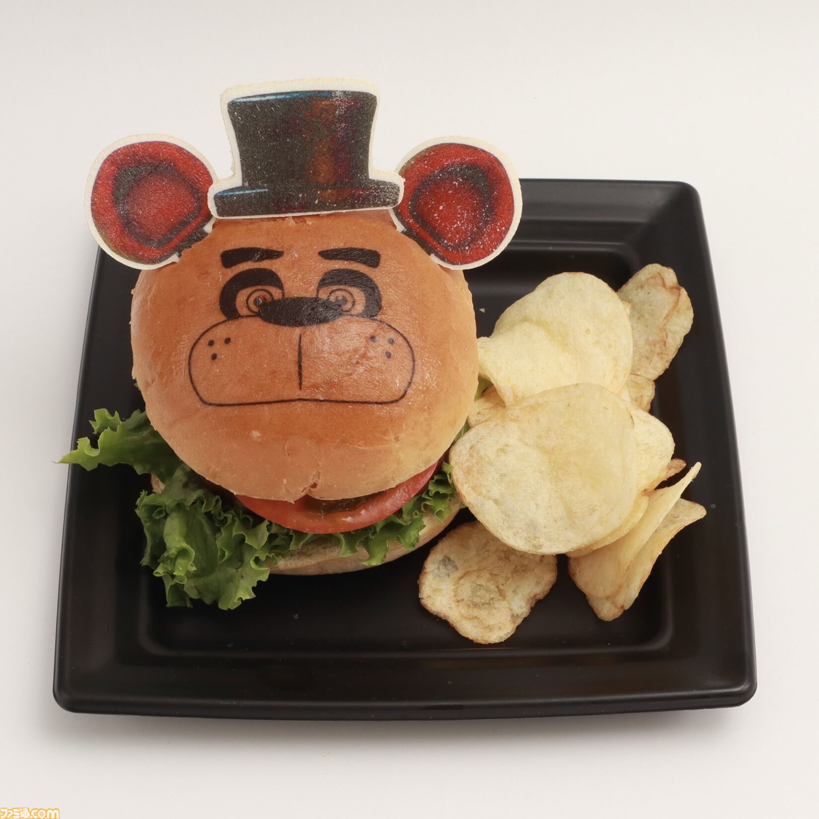 FNAF コラボカフェ ピザ 空箱 ＋ 限定コップ ＆ ストロー FNAFコラボ