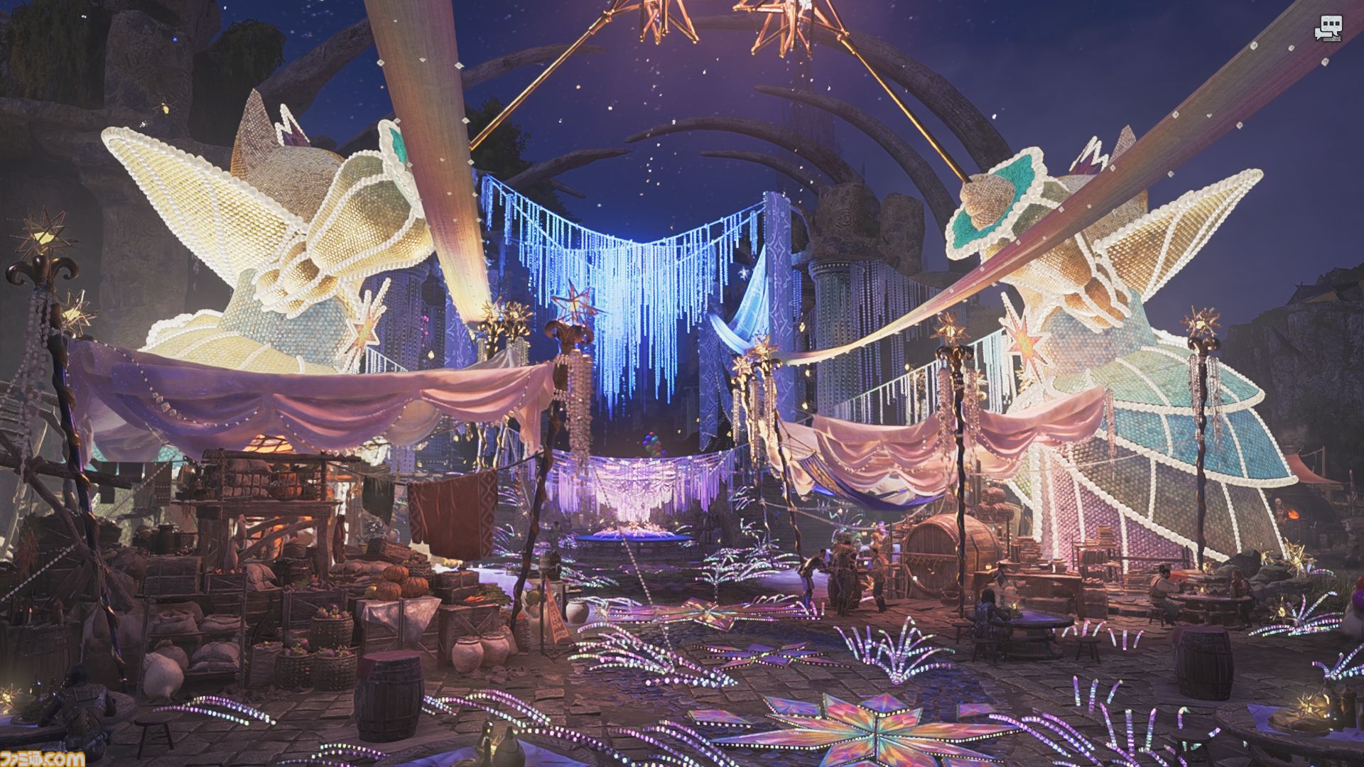 『モンハンワイルズ』季節イベントで夜の大集会所がロマンチックな雰囲気に。歴戦ドドブランゴ3体のイベクエは柵の使いどころが重要【プレイ日記】