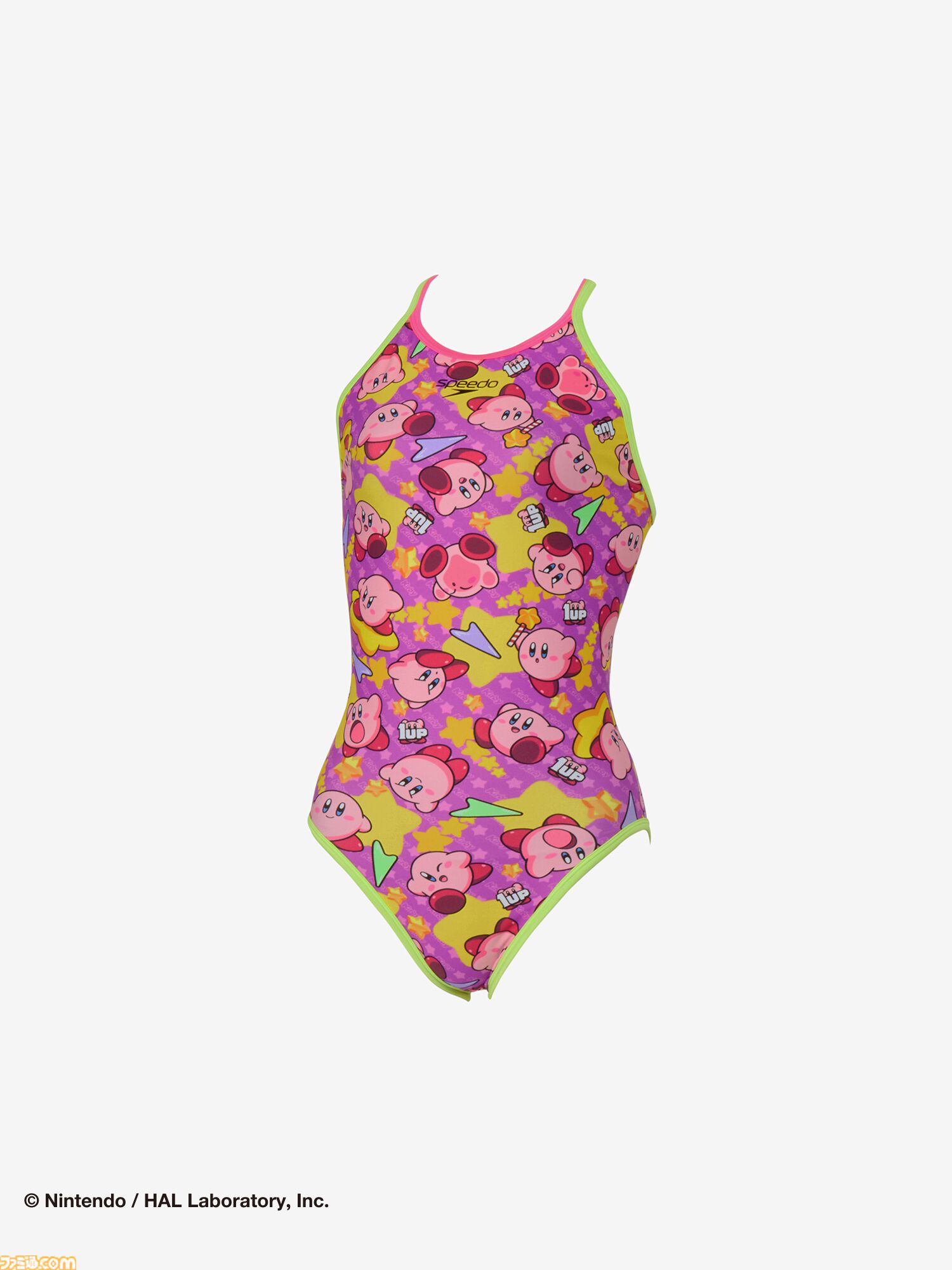 『星のカービィ』スイムウェアブランド“Speedo”コラボ水着が予約開始。ドット絵デザインの水着やカラフルなナップザックなど計13アイテム