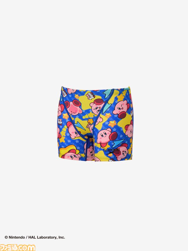 『星のカービィ』スイムウェアブランド“Speedo”コラボ水着が予約開始。ドット絵デザインの水着やカラフルなナップザックなど計13アイテム