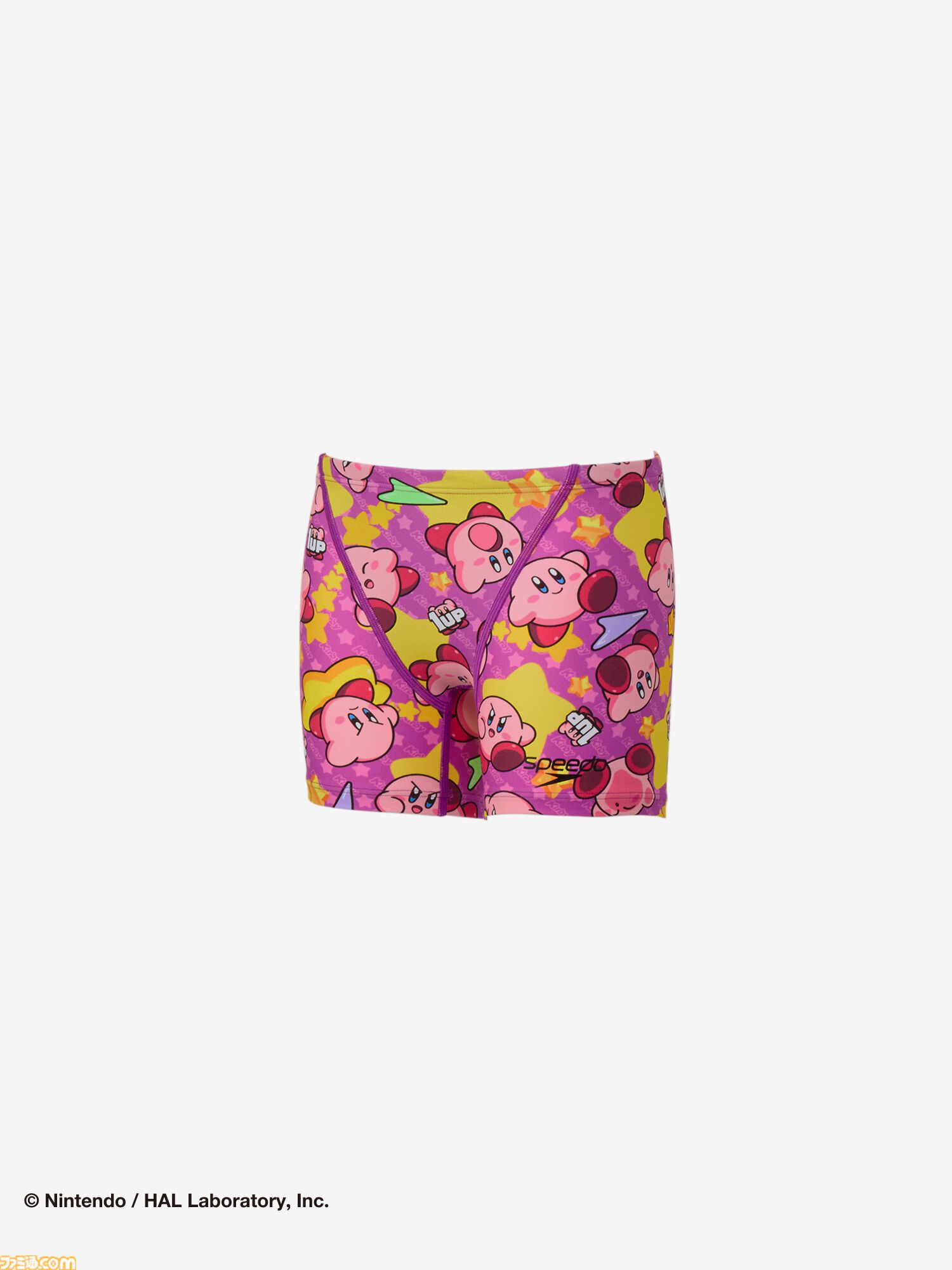 『星のカービィ』スイムウェアブランド“Speedo”コラボ水着が予約開始。ドット絵デザインの水着やカラフルなナップザックなど計13アイテム