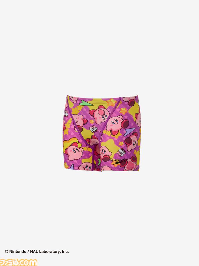 『星のカービィ』スイムウェアブランド“Speedo”コラボ水着が予約開始。ドット絵デザインの水着やカラフルなナップザックなど計13アイテム