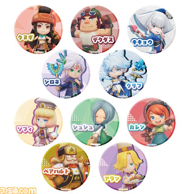 『ファンタジーライフi』ユエリアやヒルダなど仲間キャラクターたちをデザインした缶バッジ、アクキースタンドが本日（12/24）予約スタート