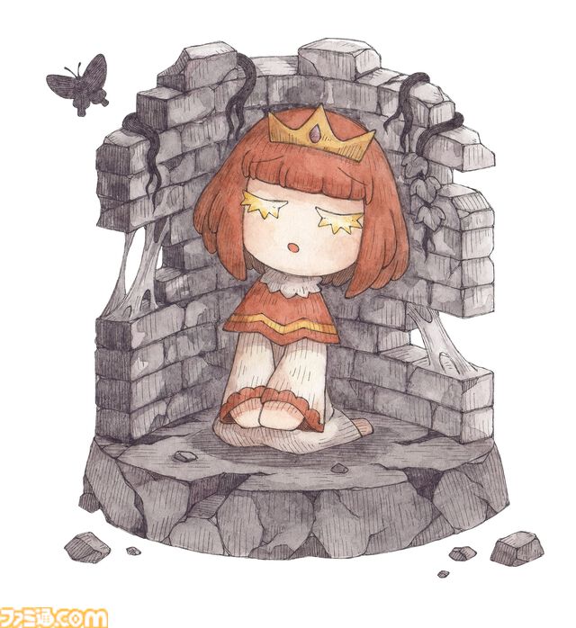 【シニガミ姫と異書館ノ怪物】『嘘つき姫と盲目王子』などに続く絵本シリーズ新作のゲームシステムが解禁。モノクロ世界を食べる“紙喰い”と、カラーに干渉する“めくる”で絵本の世界を冒険