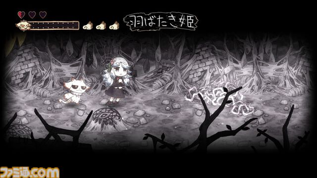 【シニガミ姫と異書館ノ怪物】『嘘つき姫と盲目王子』などに続く絵本シリーズ新作のゲームシステムが解禁。モノクロ世界を食べる“紙喰い”と、カラーに干渉する“めくる”で絵本の世界を冒険