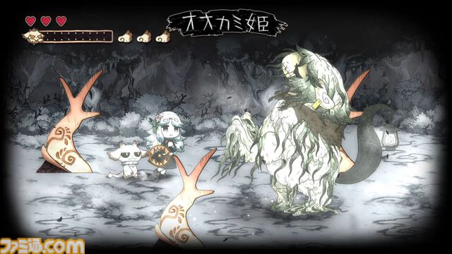 【シニガミ姫と異書館ノ怪物】『嘘つき姫と盲目王子』などに続く絵本シリーズ新作のゲームシステムが解禁。モノクロ世界を食べる“紙喰い”と、カラーに干渉する“めくる”で絵本の世界を冒険