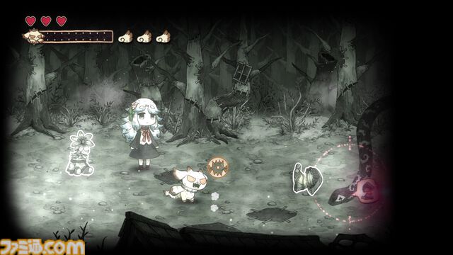 【シニガミ姫と異書館ノ怪物】『嘘つき姫と盲目王子』などに続く絵本シリーズ新作のゲームシステムが解禁。モノクロ世界を食べる“紙喰い”と、カラーに干渉する“めくる”で絵本の世界を冒険