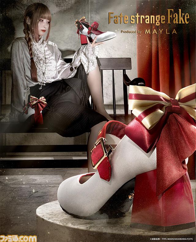 『Fate/strange Fake』英雄王（アーチャー）のパンプスが足元に“王者の存在感”をプラス。セイバー、ランサーがモチーフのデザインも同時展開