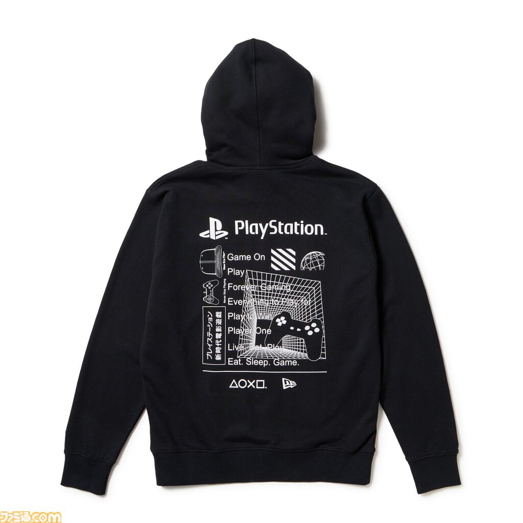 プレステ×ニューエラのコラボアイテムが2026年1月8日発売。象徴的なロゴをデザインしたキャップ、Tシャツ、トレーナーなどのアパレルが展開