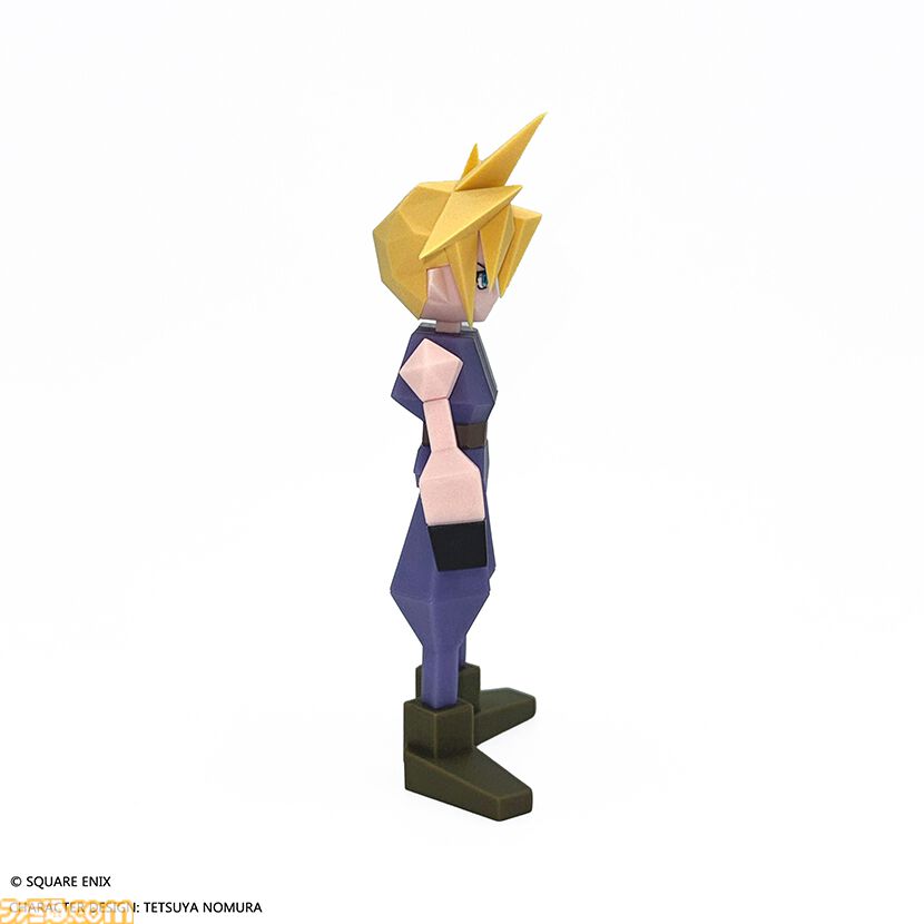 『FF7』クラウドのソフビフィギュアが本日（12/27）より再販。ローポリ姿で約15cmのサイズ感。興味ないねとは言わないで
