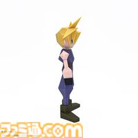 『FF7』クラウドのソフビフィギュアが本日（12/27）より再販。ローポリ姿で約15cmのサイズ感。興味ないねとは言わないで