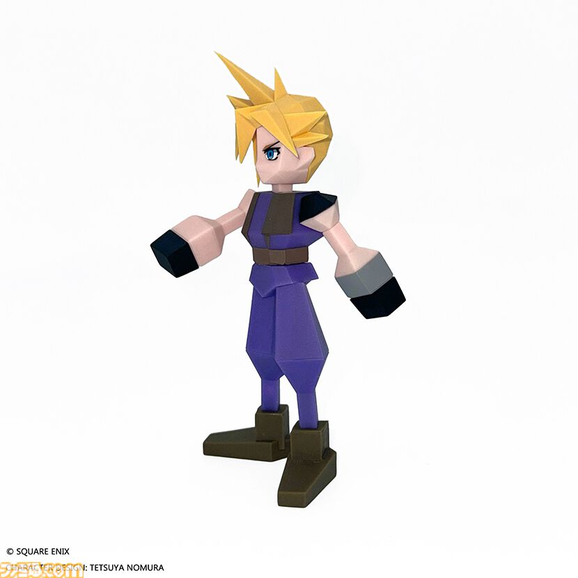 『FF7』クラウドのソフビフィギュアが本日（12/27）より再販。ローポリ姿で約15cmのサイズ感。興味ないねとは言わないで