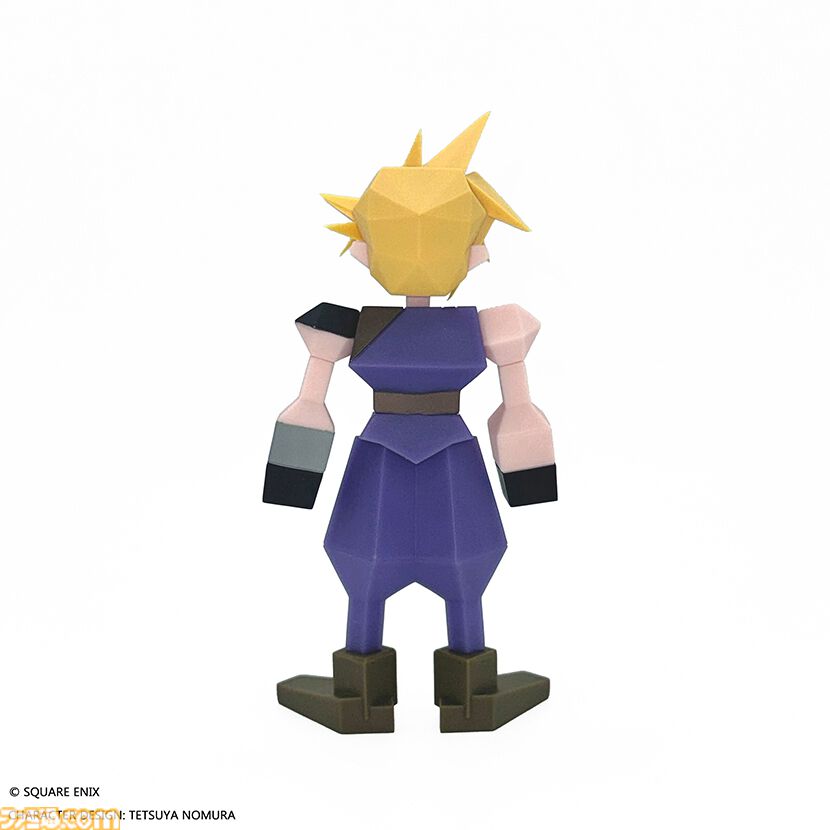 『FF7』クラウドのソフビフィギュアが本日（12/27）より再販。ローポリ姿で約15cmのサイズ感。興味ないねとは言わないで