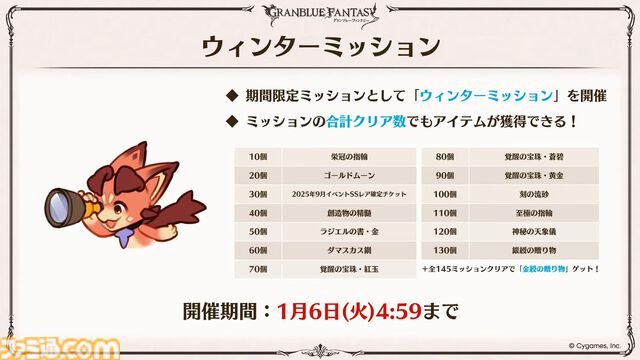 『グラブル』生放送発表まとめ。初心者や復帰者はもちろん、現役騎空士にもうれしい大幅緩和や便利機能に注目が集まる。12周年アップデートの情報も