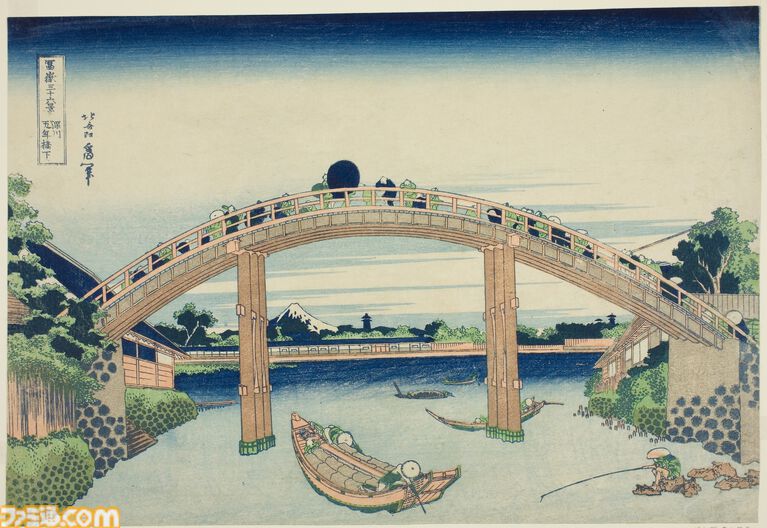 『邪神三十六景』クトゥルフ神話の邪神たちが浮世絵に紛れ込んだ画集が3月発売。葛飾北斎が描いた富士の絶景に46体の邪神がフルカラーで降臨