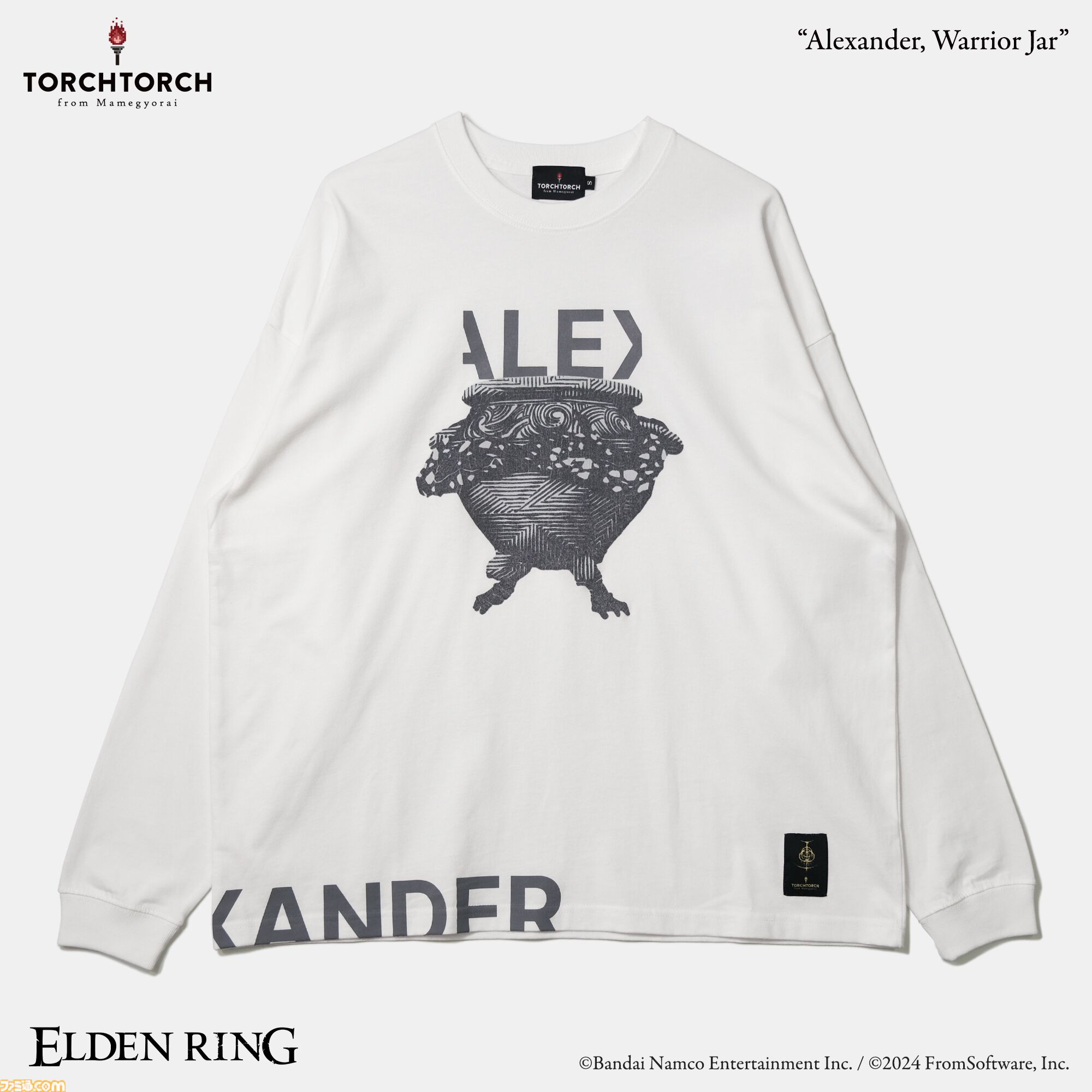 『エルデンリング』アレキサンダー、『ブラッドボーン』教区長エミーリアのTシャツが一般販売開始。半袖とロングスリーブのTシャツを用意