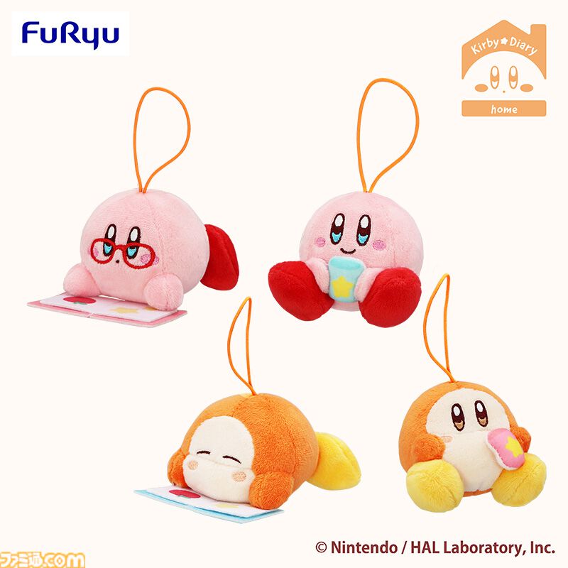 『星のカービィ』メガネ姿のカービィやすやすや眠るワドルディがかわいい。おうち時間を彩る新作アミューズメント景品が1月より登場