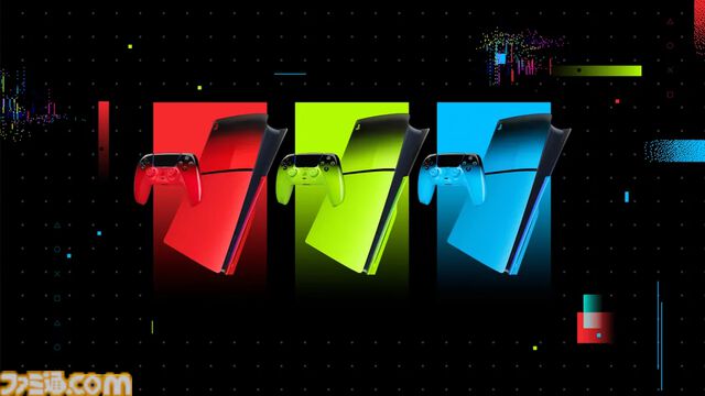 PS5コントローラー＆本体カバーの新色が3月12日発売。ブラック＆ネオンカラーのグラデーションをベースにレッド、グリーン、ブルーが登場