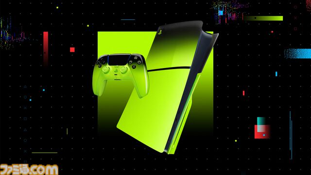 PS5コントローラー＆本体カバーの新色が3月12日発売。ブラック＆ネオンカラーのグラデーションをベースにレッド、グリーン、ブルーが登場